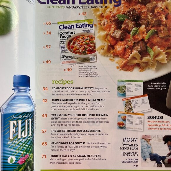 Clean Eating Magazine u January February 2010 45 Seasonal Recipes Slimming Optio - Picture 4 of 8